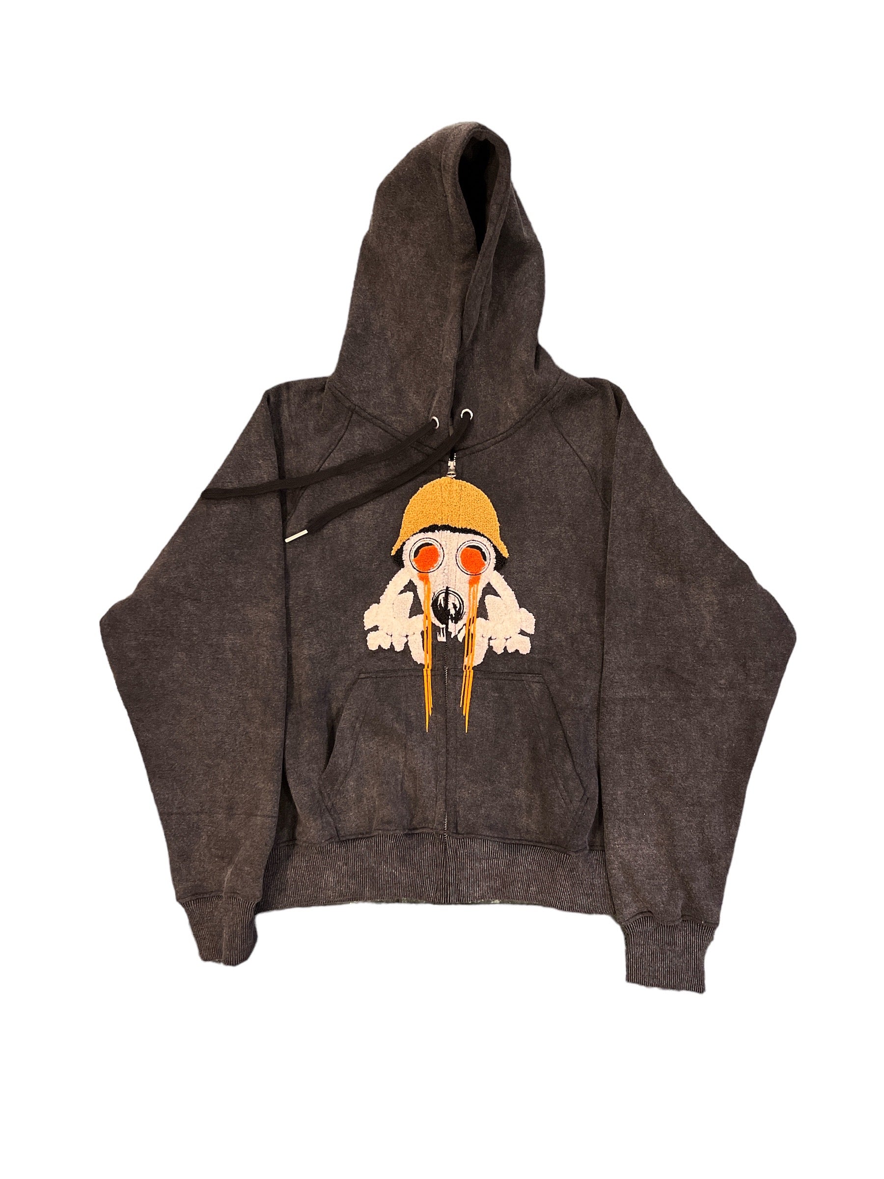 Chenille Gas Mask Hoodie