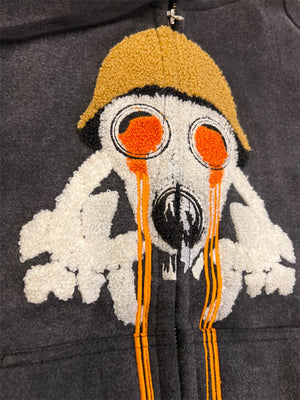 Chenille Gas Mask Hoodie