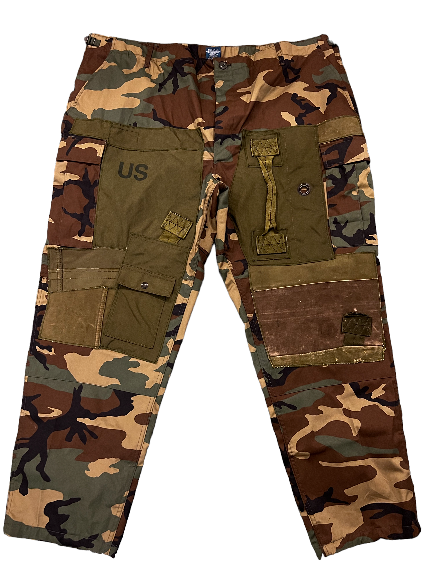 Reconstructed BDU Camo Pants