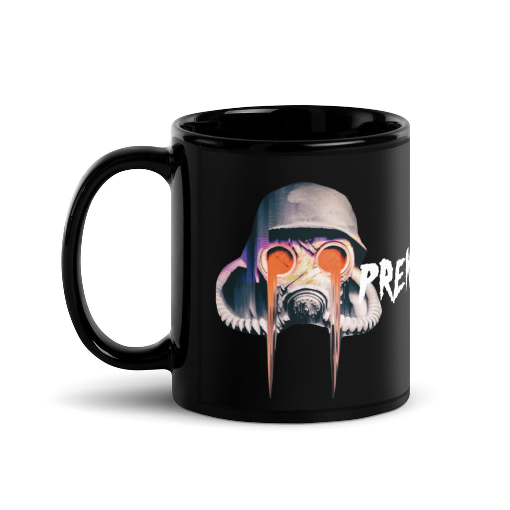 Gas Mask Black Glossy Mug